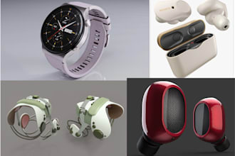 3d cad modeling  rendering for wearable tech smart home devices in solidworks