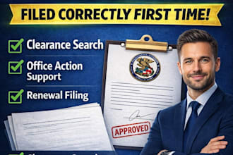 do trademark registration on uspto, for office action, renewal