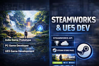 build steam store page steamworks api integration indie game prototype ue5 game