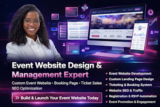event website event management ticket website booking website event website