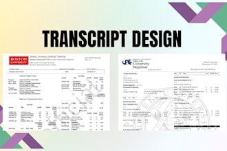 design high school diploma, transcript, ged certificate, college transcript