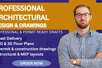 do architecture, mep, hvac, plumbing, electrical permit drawings