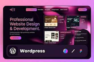 crearé y rediseñaré tu sitio web de wordpress personalizado