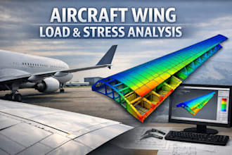 aircraft wing load, stress analysis