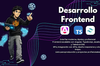 responsive and modern web app frontend