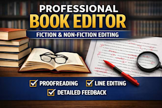 do book editor fiction and non fiction editing