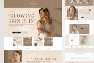 design beauty shopify store makeup, lipstick, beauty cosmetics, skincare website