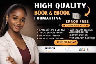 format and design your ebook in canva for kindle and PDF