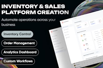 build custom erp inventory warehouse management system order tracking software