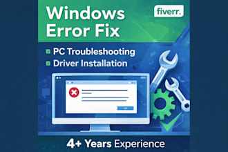 fix windows errors and provide remote PC support