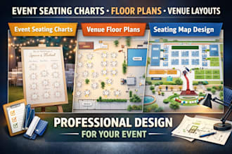 design custom event seating charts, floor plans and venue layouts