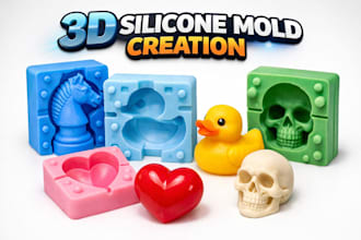 design 3d cad model 3d silicone mold printable cookie plastic soap mold stl file