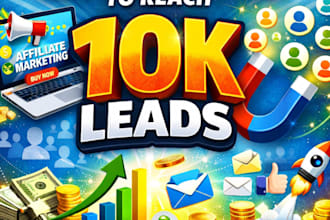 do affiliate link promotion to reach 10k leads