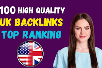100 high quality UK backlinks for top ranking SEO