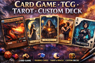 design card game trading card game tarrot card game oracle card game card deck