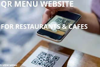 create a professional qr code menu website for restaurants and cafes