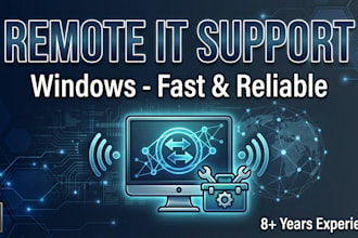 provide remote IT support and fix your windows or computer issues