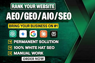 rank in llm to your website on chatgpt gemini perplexity using GEO aeo and SEO