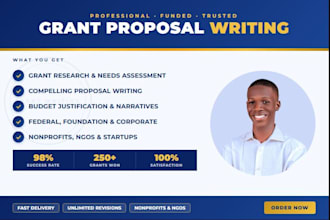 do proposal writing, nonprofit grant writing grant research and apply for grant