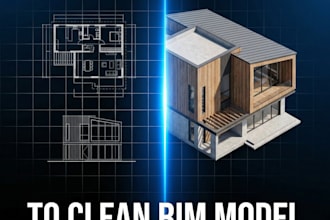 convert 2d drawings, sketches and cad files into a clean bim model in archicad