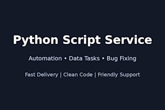 create python script for automation tasks