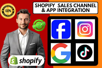 setup shopify sales channel facebook instagram google tiktok youtube simprosys