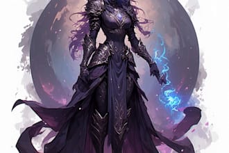 fantasy character art and unique fantasy character
