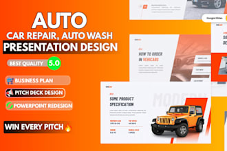 car dealership pitch deck car wash business plan automotive presentation design