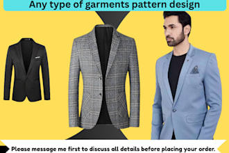 create the best pattern design for the blazer and pants