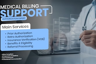 handle US medical billing prior and retro authorizations