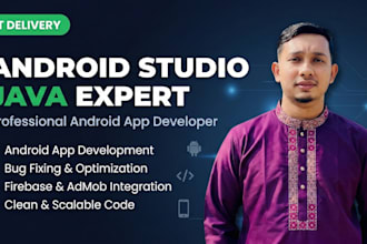 fix, build or customize your android app as android studio java expert