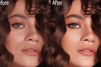 high end retouch, beauty, and portrait retouch in photoshop