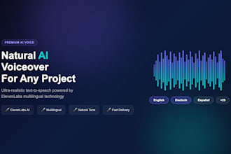create realistic ai voiceover using elevenlabs in any language