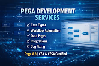 provide pega 8 8 development and support services