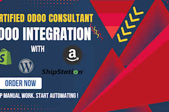 integrate odoo with amazon shopify shipstation and wordpress