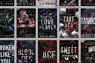design a custom ebook, paperback, or dark fantasy book cover