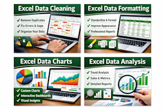 clean, format and fix messy excel data professionally