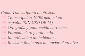 transcribe your spanish audio or video