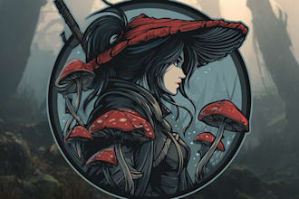 design an fantasy you tube gaming channel logo art