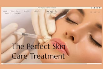 build beauty shopify store skincare website beauty makeup, salon, lipstick store