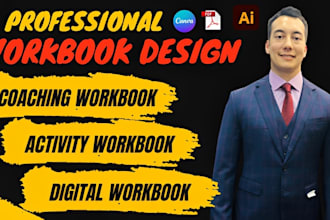 design professional coaching, digital and activity workbooks with fillable PDF