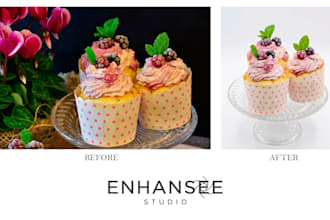 food and product photo editing