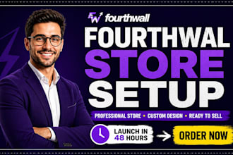 design fourthwall websites, setup fourthwall and merch stores