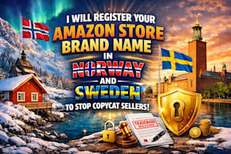 do your amazon store brand name in norway and sweden to stop copycat seller