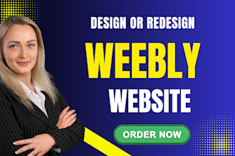 design modern weebly website and landing page