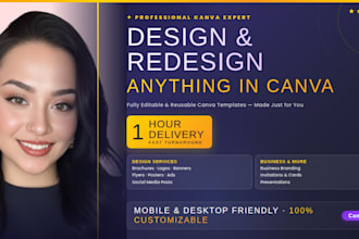 design anything in canva, canva logo, canva flyer, instagram post