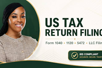 file US tax return form 1040, 1120, 5472 business and individual, llc tax filing