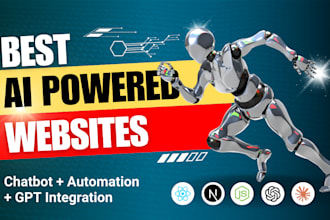 build an ai powered website with chatbot and automation