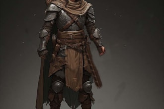 draw dnd character illustration