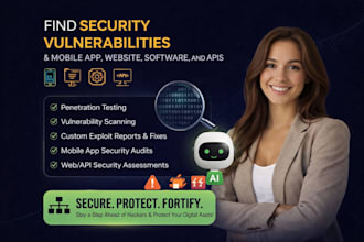 find security vulnerabilities in mobile app, website, software and apis